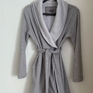 UGG Women's Heather Gray Plush Robe